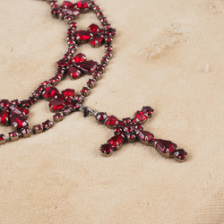 Sample card Czech vintage rhinestone Necklaces earrings sets jewelry 