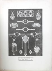 Art Nouveau ring, pendant, watch and brooch technical design print catalogue page "Schmuck-Allerlei" Germany