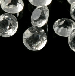 Lot (24) ss48 Czech vintage round faceted crystal clear glass rhinestones