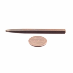 Antique German Steel faceted X 2mm cross metalwork punch punching stamp tool jewelry design