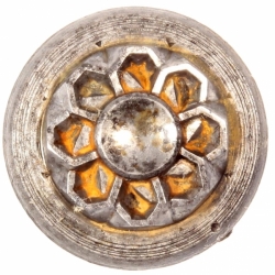 20mm geometric octagon flower 1920's Antique vintage Czech glass button cabochon bead steel mold impression die punch tool jewelry design