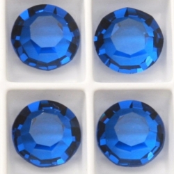 Lot (72) 8.2mm ss39 vintage Austrian D.S synthetic spinel blue sapphire gemstones