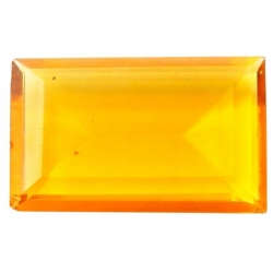 Antique Czech 37x23mm topaz hand rectangle faceted glass rhinestone