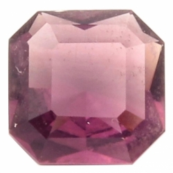 Antique Czech 14mm amethyst hand octagon faceted glass rhinestone