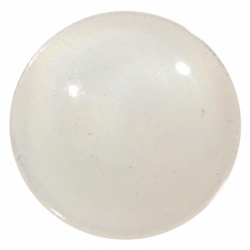 14mm Victorian antique Czech white satin opaline moonglow glass button