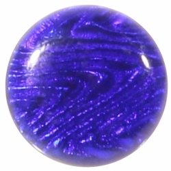 14mm Victorian antique Czech foil cobalt blue paperweight lampwork rosette shank glass button