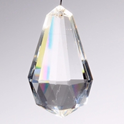 38mm antique Czech peardrop faceted pendalogue crystal glass Chandelier Prism