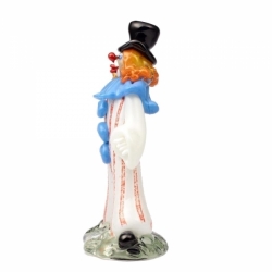 Czech vintage Zelezny Brod school of art glass large clown figurine Brychta