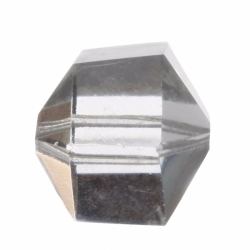 18mm Czech Deco antique hand hexagon faceted crystal art glass bead