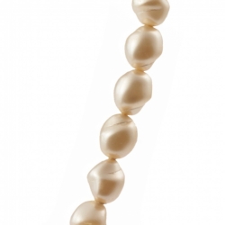 Vintage Czech necklace pearl shell glass beads