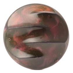Antique Czech imitation marble gemstone celluloid over glass button 27mm