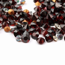 Lot (160) 6mm Austrian D.S vintage ruby red garnet glass rhinestones