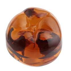 Vintage amber topaz glass apple fruit lamp Chandelier lamp prism 32mm