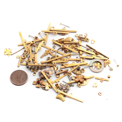 Lot vintage Czech jewelry stampings findings