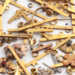 Lot vintage Czech jewelry stampings findings