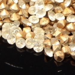 1150 Czech vintage foiled round crystal clear glass rhinestones ss12 3mm
