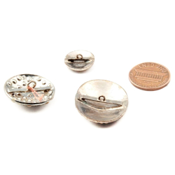 Three Vintage Rhinestone Buttons