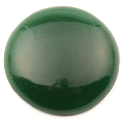 Large Vintage Art Deco 1920's Czech chrysoprase opaline green glass cabochon 28mm