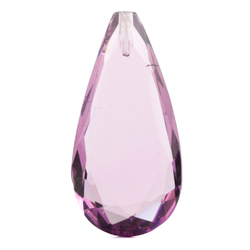 Czech antique hand cut amethyst teardrop headpin or hatpin glass bead 38mm