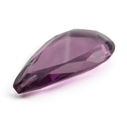 Czech antique hand cut amethyst teardrop headpin or hatpin glass bead 38mm