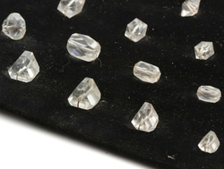 Antique 1920s Czech sample card 31 hand cut earring necklace pendant glass beads
