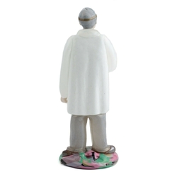 Czech vintage Zelezny Brod school of art glass large dentist figurine