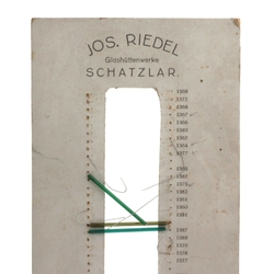 Czechoslovakia Vintage glass bugle bead sample card collectors display Riedel