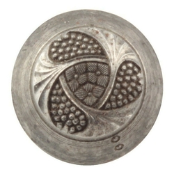 Antique Czech marcasite floral button steel impression die master hub