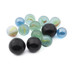 Lot (13) antique vintage German glass marbles toys 