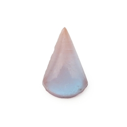Czech antique Victorian Saphiret teardrop glass cabochon 10x6mm
