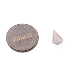 Czech antique Victorian Saphiret teardrop glass cabochon 10x6mm