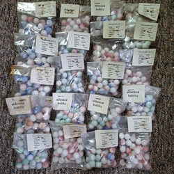 Lot 20 packages Czech retro Vintage swirl glass marbles. Shipping FEDEX priority. - kopie