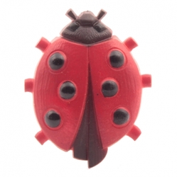 Vintage German Czech early plastic red ladybird pin brooch
