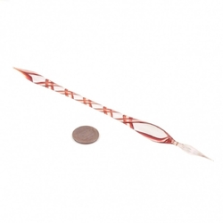 Czech handmade filigree twist spiral glass dip dipping calligraphy pen artist gift