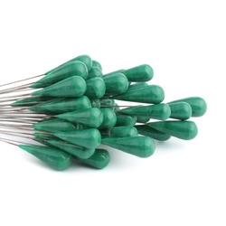Czech lampwork green marble teardrop glass earring headpin glass bead (1 bead)