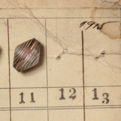 1915 Sample card (136) Czech antique paperweight glass buttons