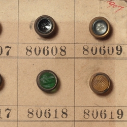 1907 Sample card (127) Czech antique glass buttons