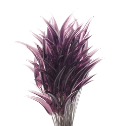 Czech lampwork purple amethyst glass flower spike earring headpin glass bead (1 bead)