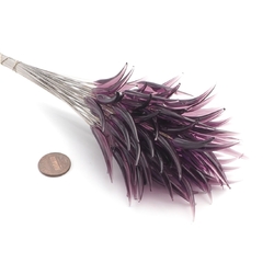 Czech lampwork purple amethyst glass flower spike earring headpin glass bead (1 bead)