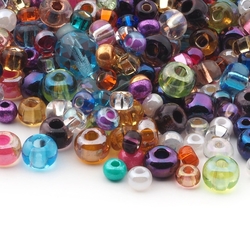 Lot (300+) Czech assorted seed beads Jablonex 30g