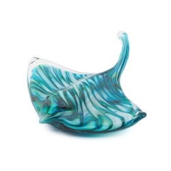 Czech Art glass sting ray manta fish ornamental Paperweight figurine gift