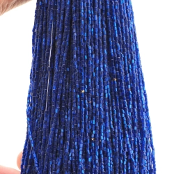 Sapphire blue lined master Hank 45 000pcs, 490g Czech bugle glass beads 11 bpi