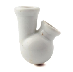 Vintage German porcelain Gesteckpfeife tobacco pipe sump section miniature flower vase