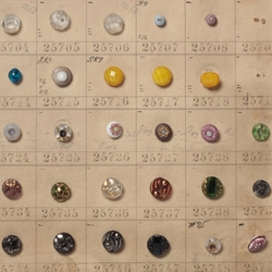 1912 Sample card (146) Czech antique glass buttons