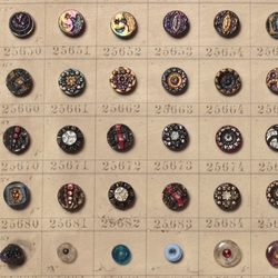 1912 Sample card (146) Czech antique glass buttons