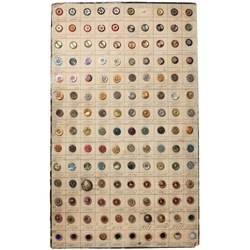 Sample card (139) 1900's Czech antique metal buttons