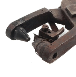 Antique Czech 2.5mm nailhead glass bead making hand press molding pliers tool industrial art
