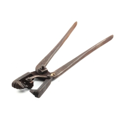 Antique Czech 2.5mm nailhead glass bead making hand press molding pliers tool industrial art