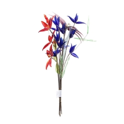 Czech lampwork glass bead flower stem bouquet decoration
