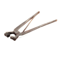 Antique Czech glass baguette rhinestone making hand pressing mold pliers tool